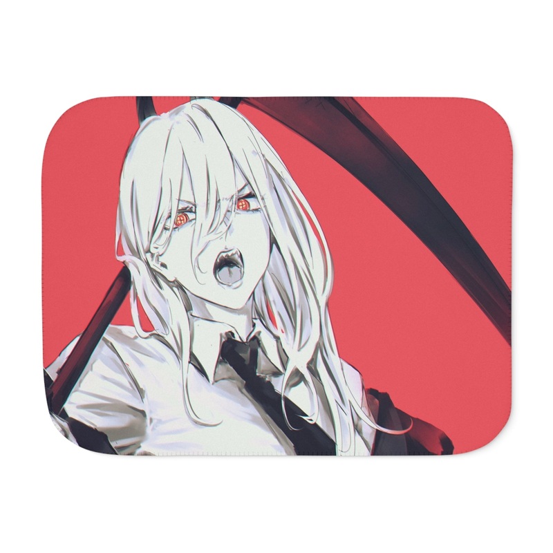 Anime Chainsaw Man Sherpa Blanket