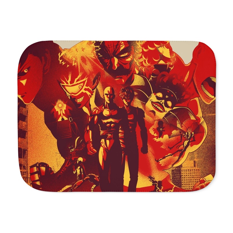 Anime One-Punch Man Sherpa Blanket
