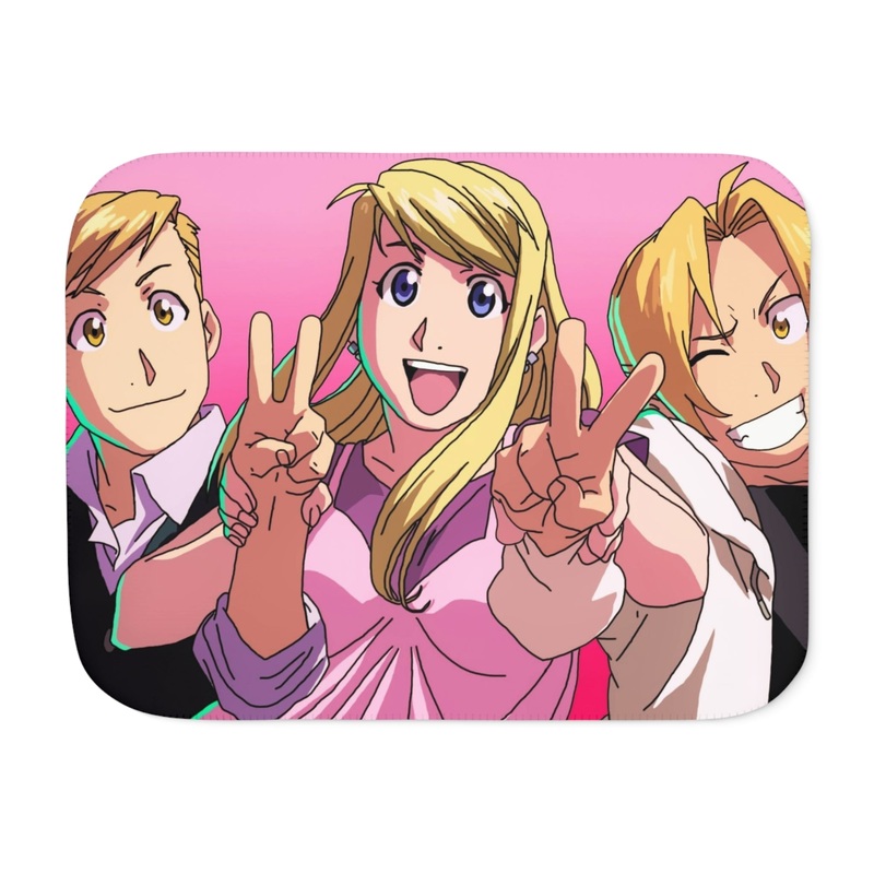 Alphonse, Winry and Edward Sherpa Blanket