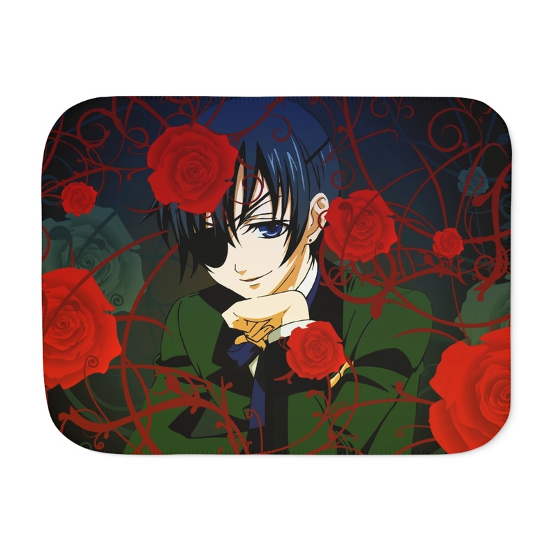 Anime Black Butlerr Sherpa Blanket