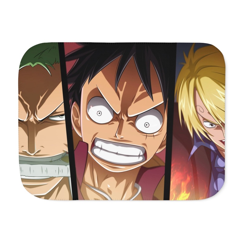 Zoro,Luffy and Sanji Sherpa Blanket
