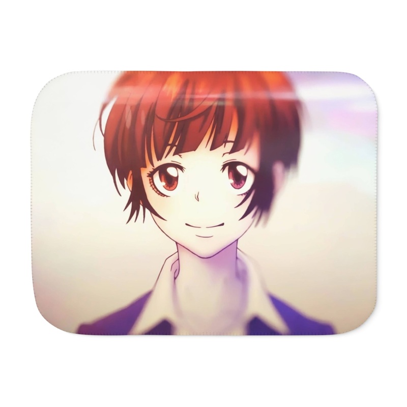 Akane Tsunemori Smiling Sherpa Blanket