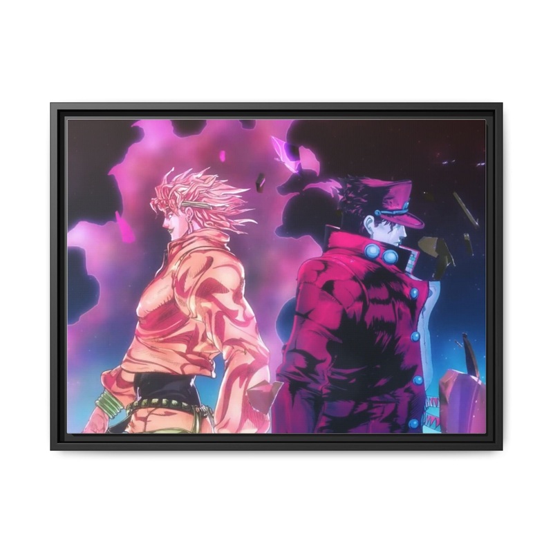 Anime Jojo’s Bizarre Adventure Canvas Framed Art Print