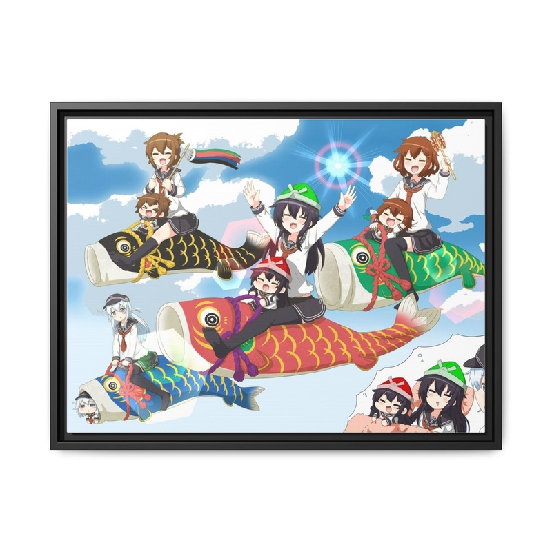 Anime Kantai Collection Canvas Framed Art Print
