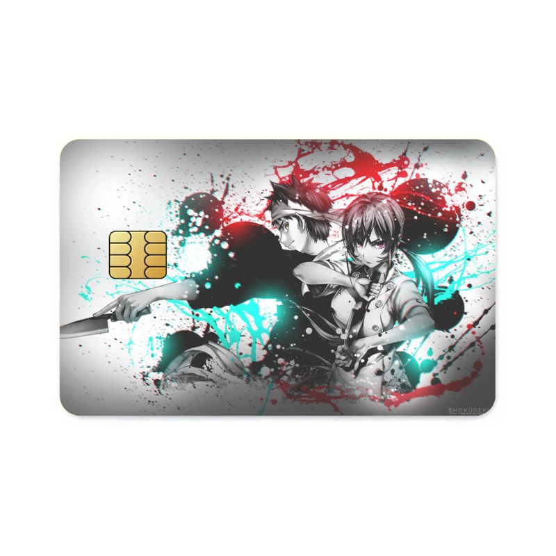 Erina and Soma (Shokugeki no Soma)  Credit Card Skins (4-in-1 Pack)