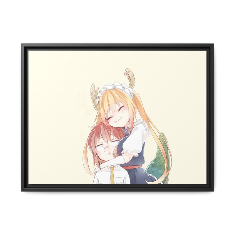 Miss Kobayashi’s Dragon Maid Canvas Framed Art Print