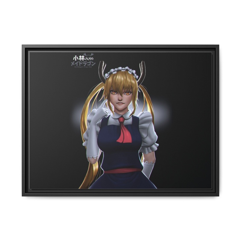 Miss Kobayashi’s Dragon Maid Kobayashi San Chi No Maid Dragon, Tohru Canvas Framed Art Print
