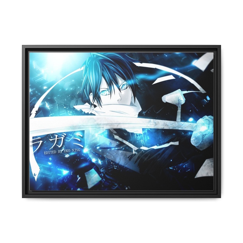 Noragami Yato, Noragami Canvas Framed Art Print