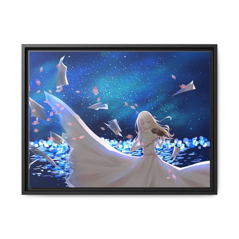 Your Lie In April Canvas Framed Art Print