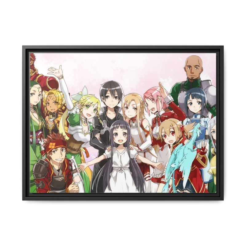 All Characters Canvas Framed Art Print