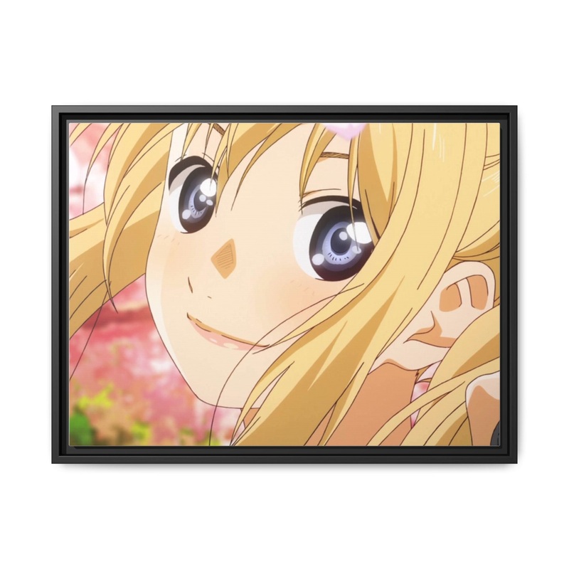 Your Lie In April / Shigatsu Wa Kimi No Uso – Kaori Miyazono Canvas Framed Art Print