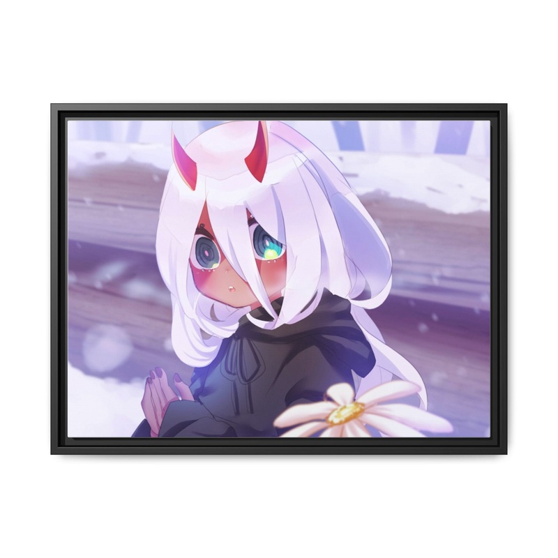 Zero Two Child Canvas Framed Art Print