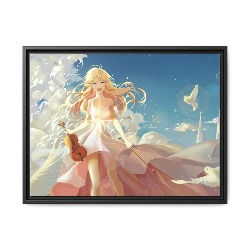 Again Canvas Framed Art Print