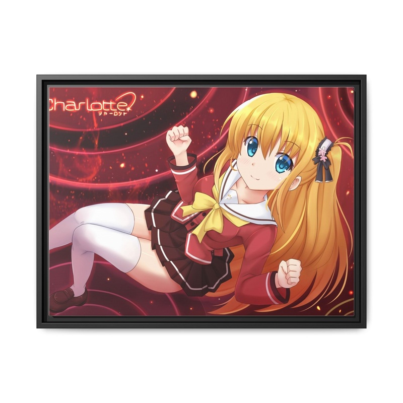 Yusa Nishimori smiling Canvas Framed Art Print