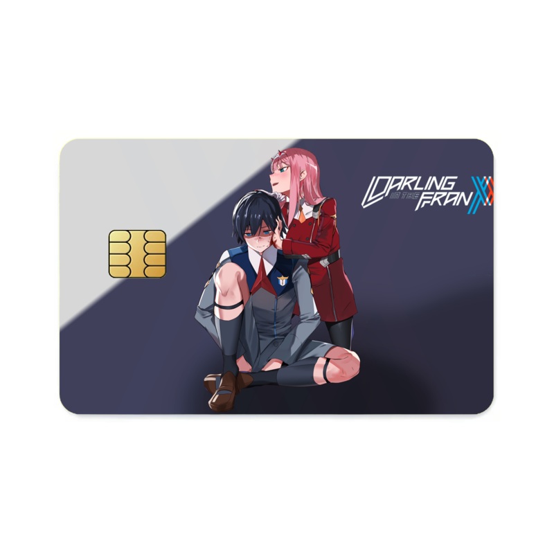 Zero Two and Hiro  Credit Card Skins (4-in-1 Pack)