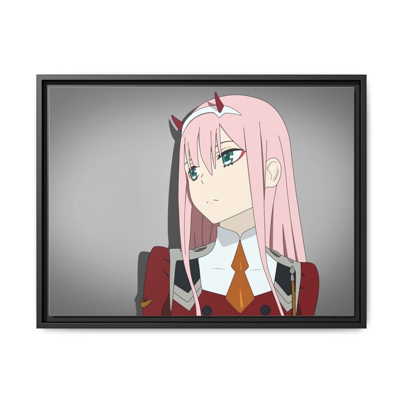 Zero Two, Darling in the FranXX! Canvas Framed Art Print