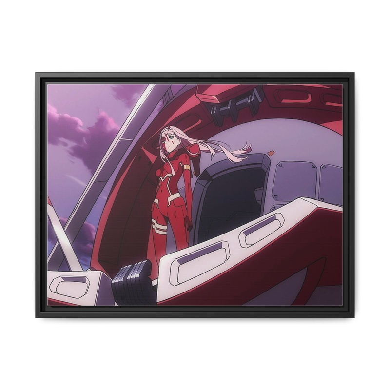 Zero Two’s Strelizia Canvas Framed Art Print