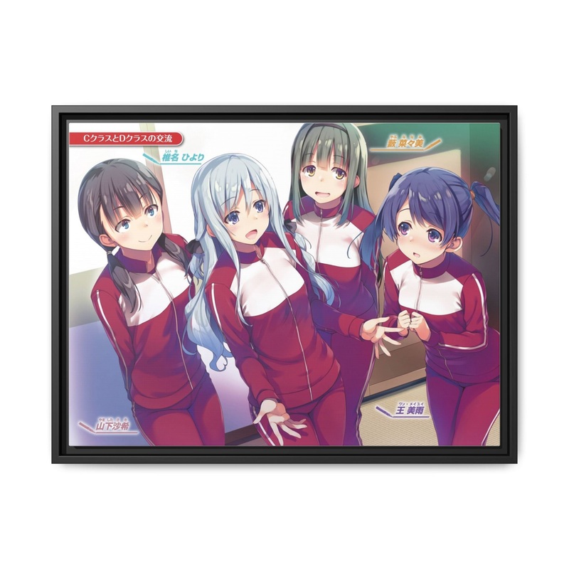 A Group of Class-D Canvas Framed Art Print