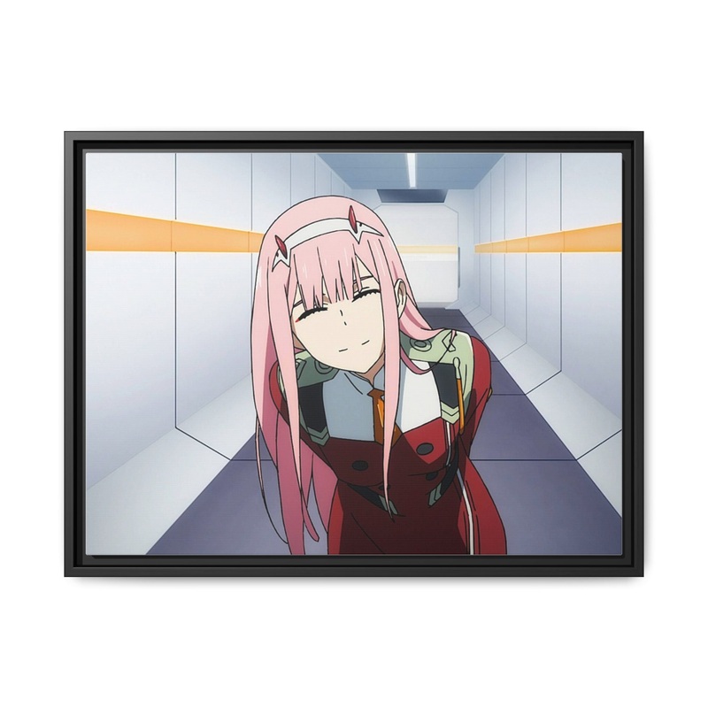 002 Smiles Canvas Framed Art Print