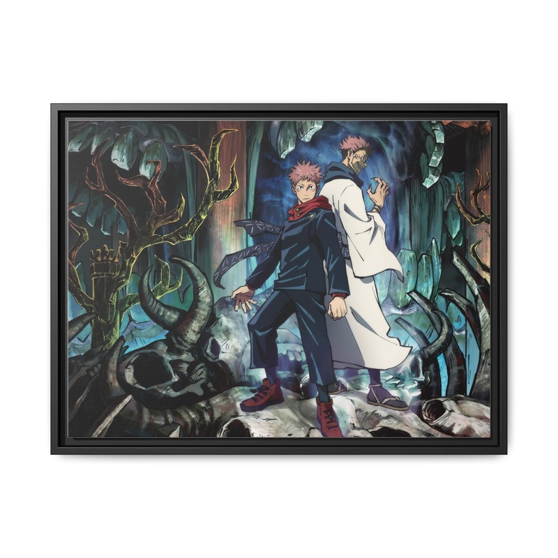 Yuji Itadori Canvas Framed Art Print