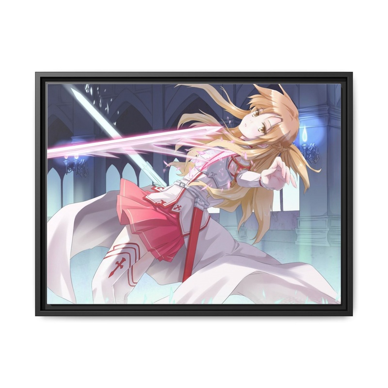 Yuuki Asuna Canvas Framed Art Print