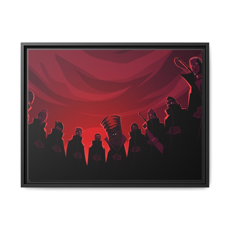 Akatsuki Canvas Framed Art Print