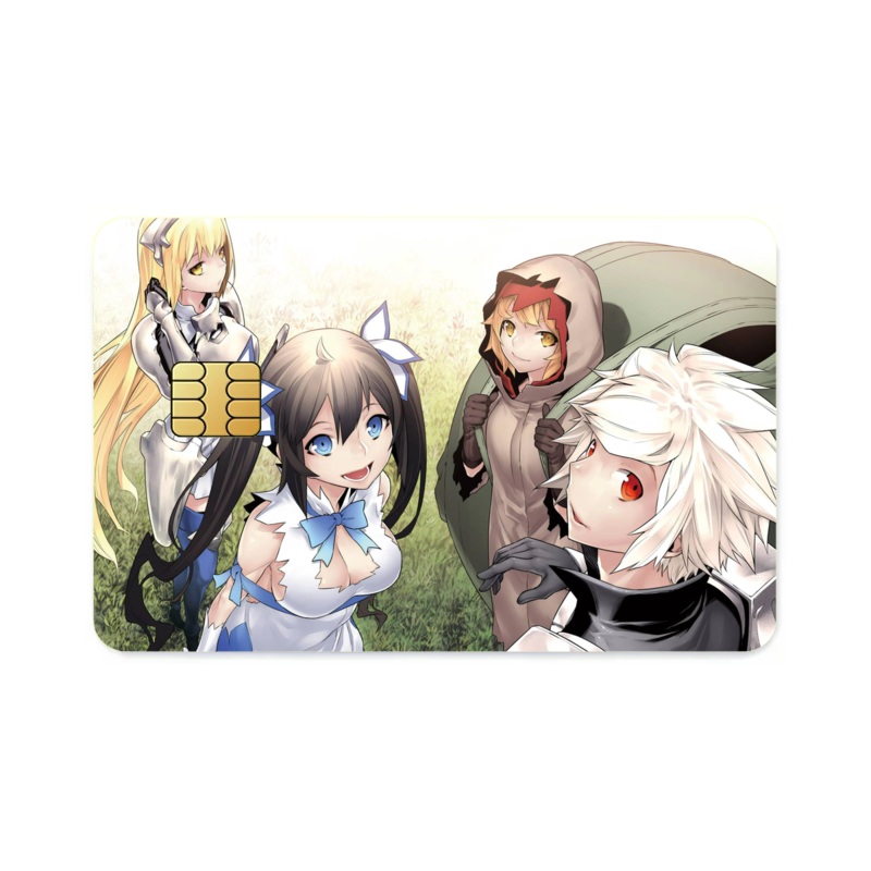 Aiz,Hestia,Bell and Liliruca  Credit Card Skins (4-in-1 Pack)