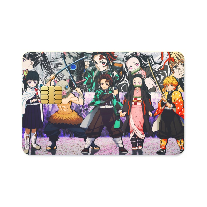 Anime Demon Slayer: Kimetsu no Yaiba  Credit Card Skins (4-in-1 Pack)