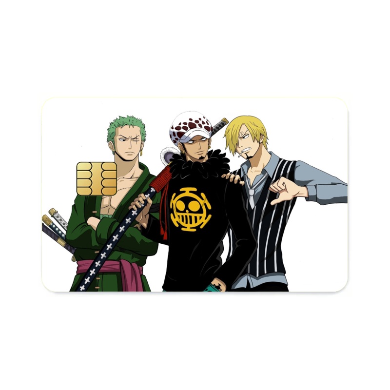 Zoro,Law and Sanji  Credit Card Skins (4-in-1 Pack)