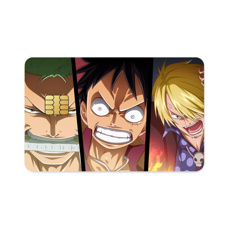Zoro,Luffy and Sanji  Credit Card Skins (4-in-1 Pack)