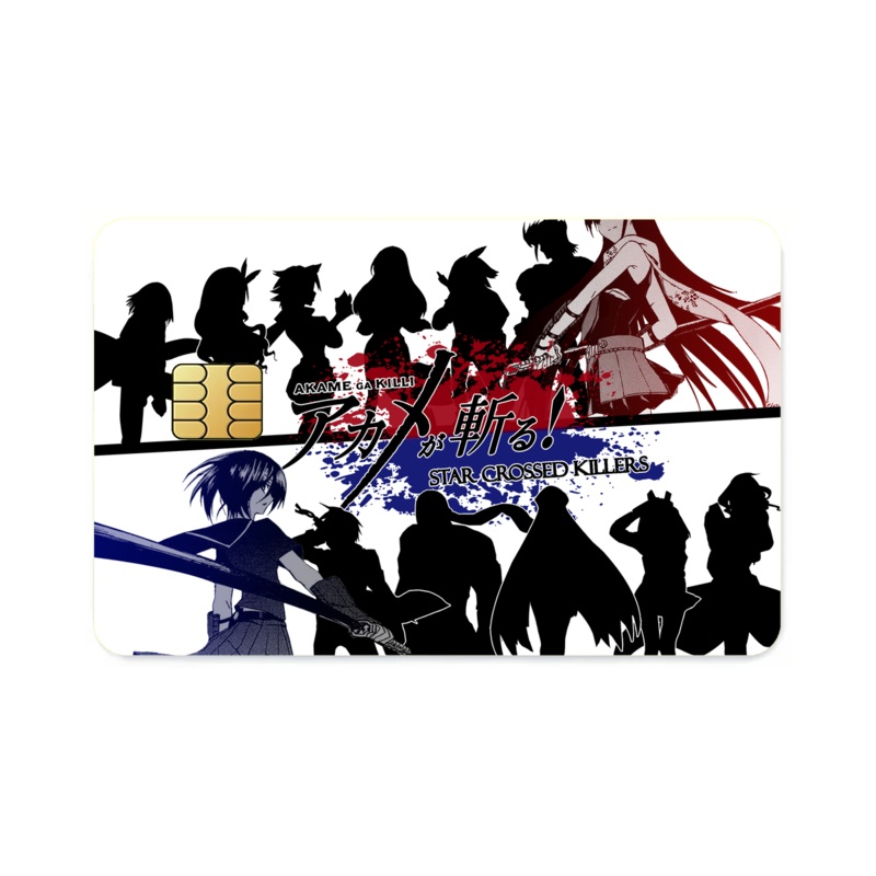 Akame ga Kill! Akame, Akame Ga Kill, Kurome  Credit Card Skins (4-in-1 Pack)