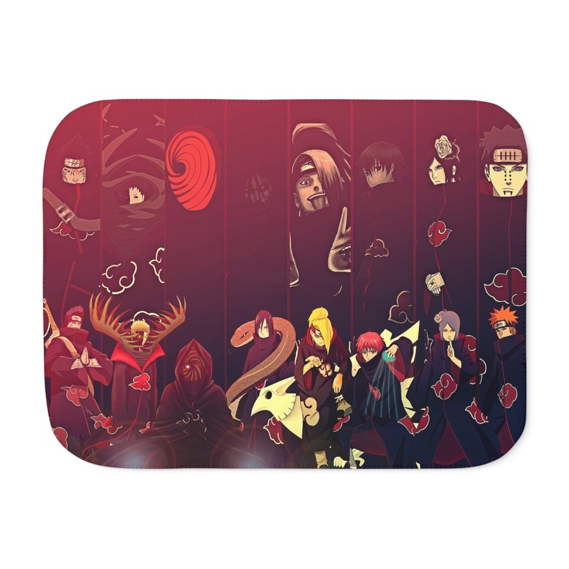 Akatsuki Members Sherpa Blanket