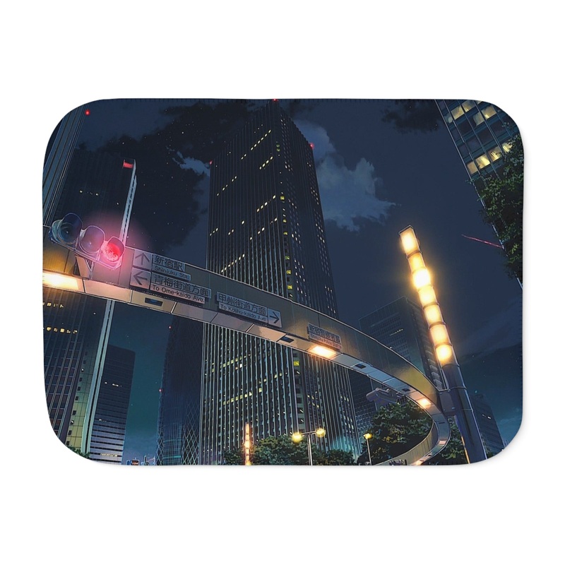 Tokyo SkyNight Sherpa Blanket