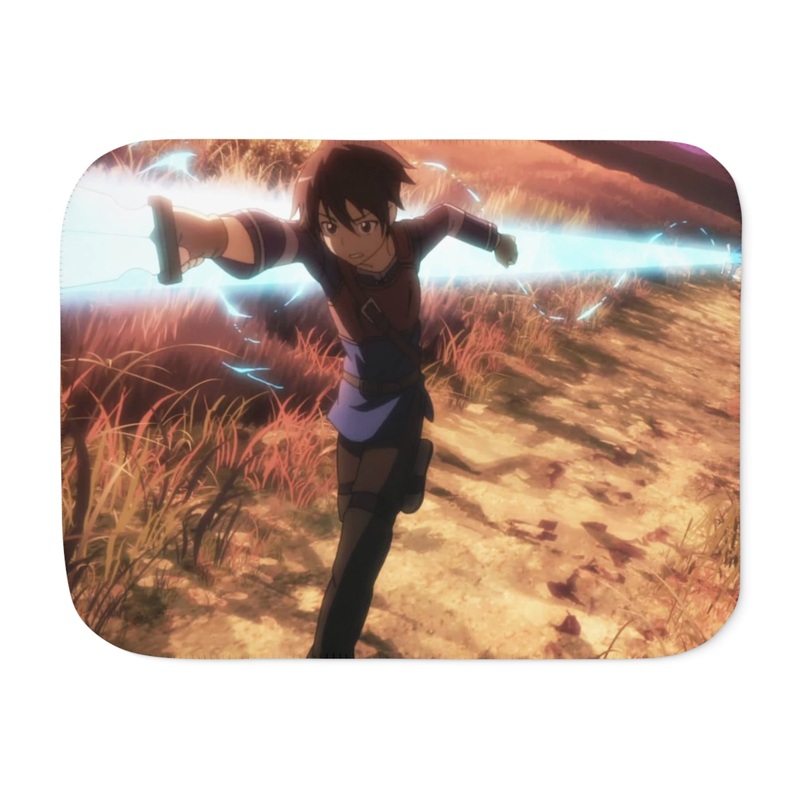 Angry Kirito Sherpa Blanket