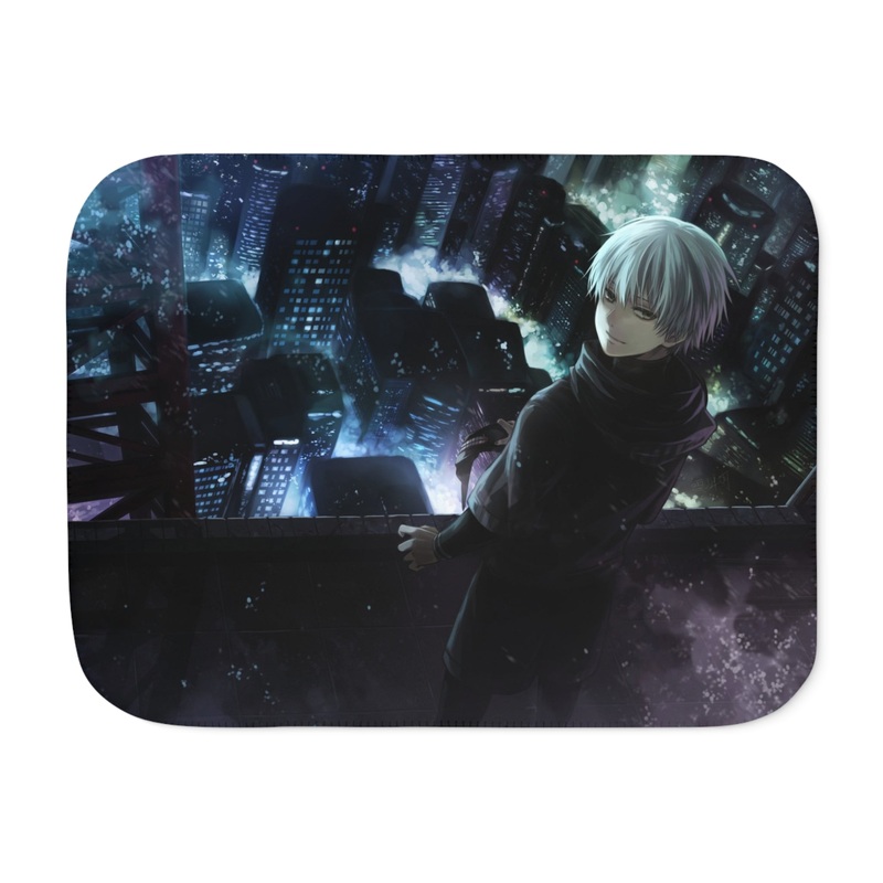 A ghoul in the top of building Sherpa Blanket