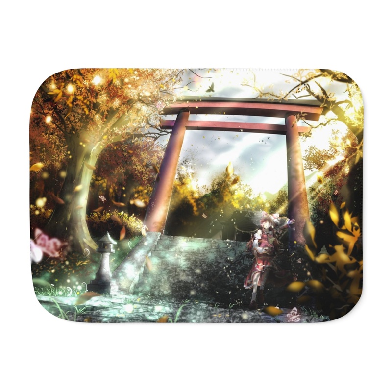 A soothing nature Sherpa Blanket