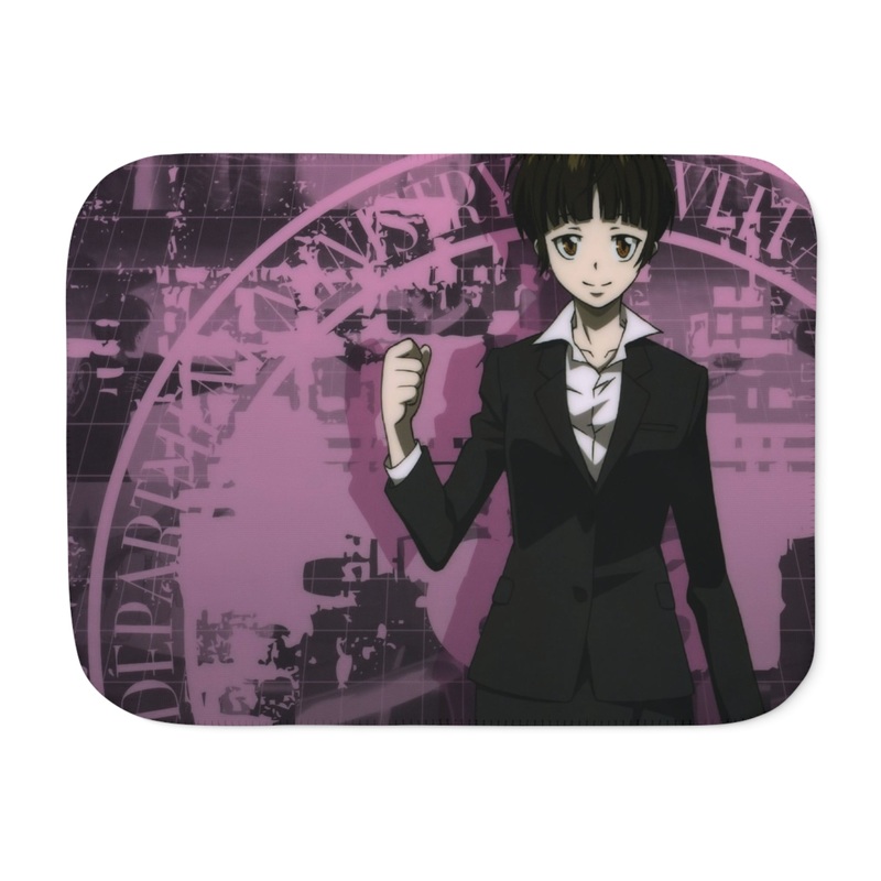 Akane Tsunemori-lets work hard Sherpa Blanket