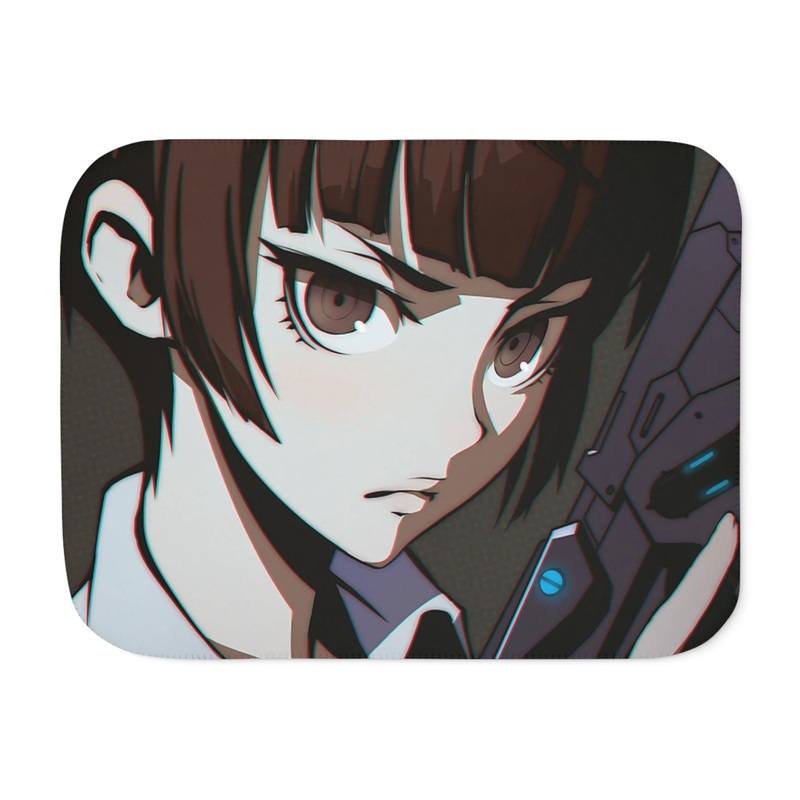 Akane Tsunemori serious look Sherpa Blanket
