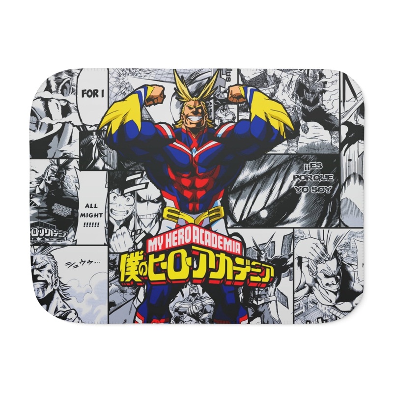 All Might Manga Sherpa Blanket