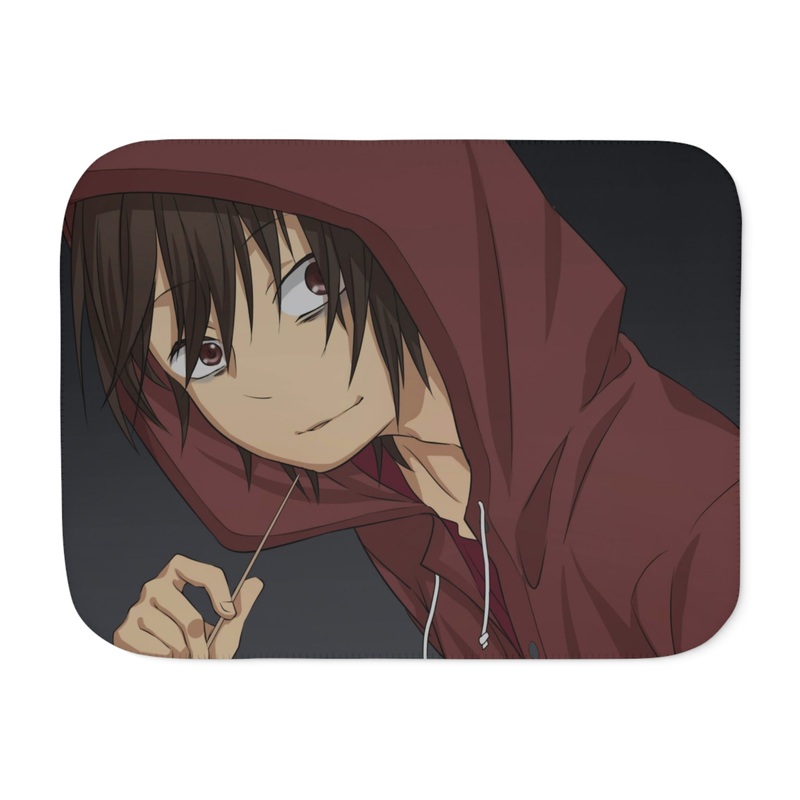 Y Otosaka in hoody Sherpa Blanket