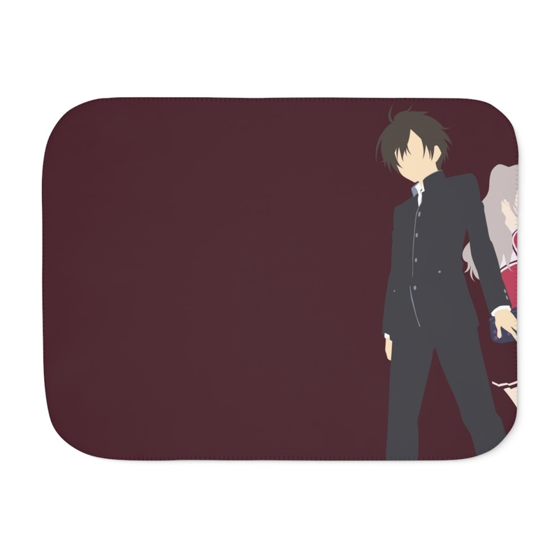 Y Otosaka and Nao Tomori Together Minimalist Sherpa Blanket