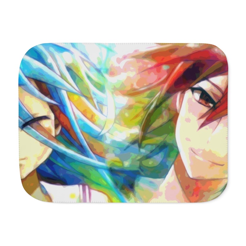 Watercolor (Sora/Shiro) Sherpa Blanket