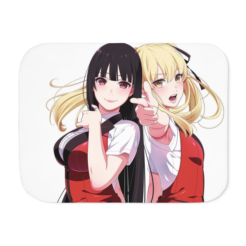 Yumeko Jabami and Mary Saotome Sherpa Blanket