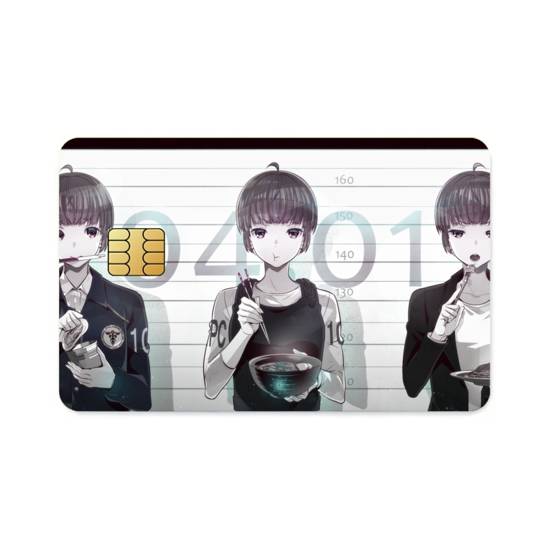 Akane Tsunemori Eating  Credit Card Skins (4-in-1 Pack)