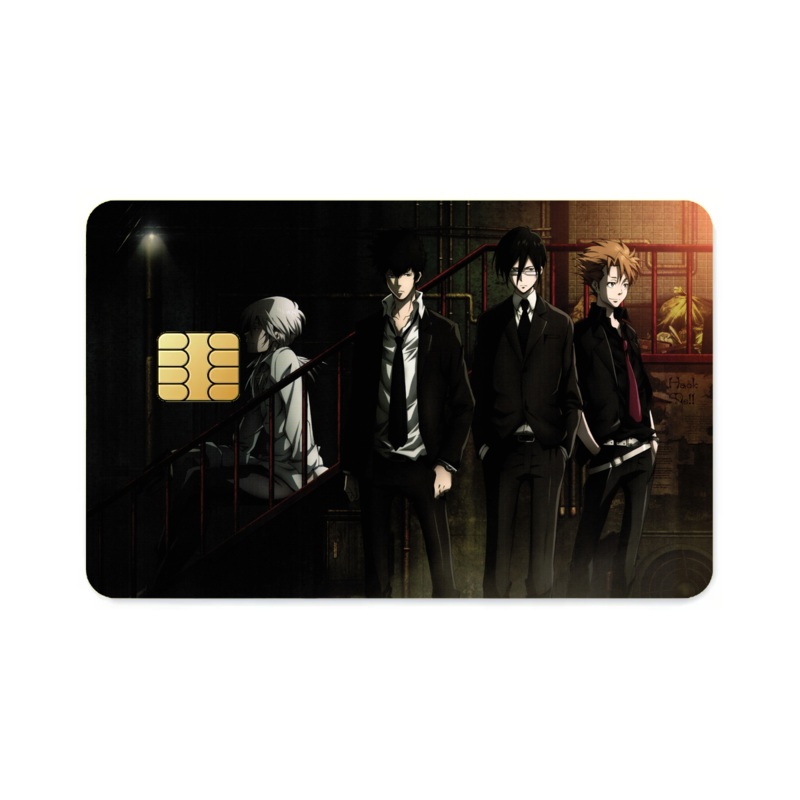 Psycho-Pass Inspecters and a villain  Credit Card Skins (4-in-1 Pack)
