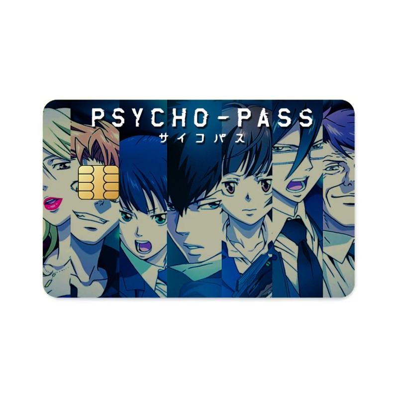 Psycho- Pass Main Members Faces  Credit Card Skins (4-in-1 Pack)