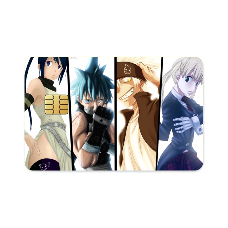 Soul Eater Maka Albarn, Tsubaki Nakatsukasa  Credit Card Skins (4-in-1 Pack)